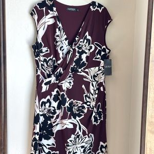 Lauren Ralph Lauren | Plus Size Surplice V-Neck Dress